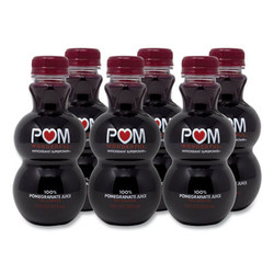 POM Wonderful 100% Pomegranate Juice, 12 oz Bottle, 6/Pack 12PL00