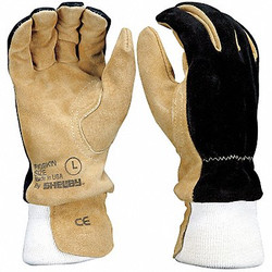 Shelby Firefighters Gloves,L,Pigskin,PR 5002 LARGE