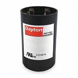 Dayton Motor Start Capacitor,324-388 MFD,Round 2MDT5