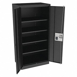 Tennsco Storage Cabinet,72"x36"x24",Black,4Shlv 7224ELBK