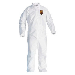 Kleenguard Coveralls,4XL,Wht,KleenGuard A40,PK25 44317