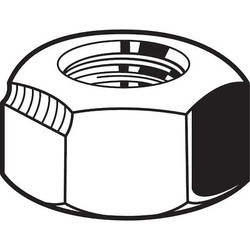 Sim Supply Locknut,1/4"-20,18-8,SStl,7/16in,50PK  U51915.025.0001