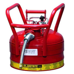 Justrite Type II DOT Safety Can,16-1/2 In. H,Red 7325130