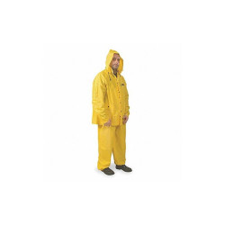 Condor Rain Suit,Jacket/Bib,Unrated,Yellow,2XL 3AT35