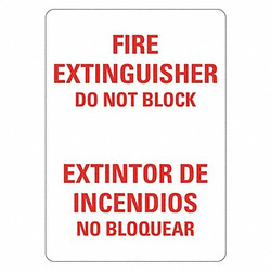Lyle Fire Extinguisher Sign,14inx10in,Plastic LCU1-0183-NP_10x14