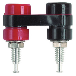 Pomona Electronics Double Banana Jack,30VAC/60VDC,Black 2269-0