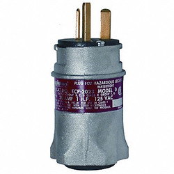 Appleton Electric Plug,20A,2P,3W,Alum,NEMA 3,3R,7BCD,9FG ECP-2023