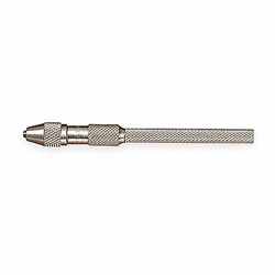 Starrett Pin Vise,0-.040 In,Nickel Plated 162A