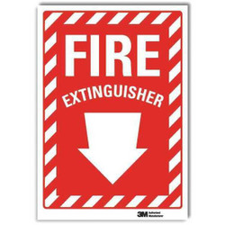 Lyle Fire Extinguisher Sign,10x7in,Rflctive U1-1010-RD_7X10