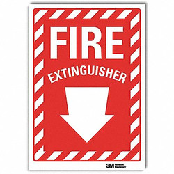 Lyle Fire Extinguisher Sign,10x7in,Rflctive U1-1010-RD_7X10