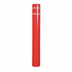 Sim Supply Bollard Cover ,Red ,5 in Dia  CL1385P