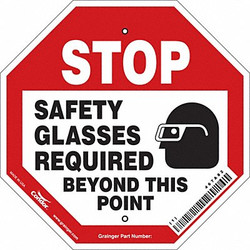 Condor Safety Sign,12 inx12 in,Aluminum 467A82