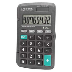 Control Co Calculator,Pocket,4-1/4 In. 6023