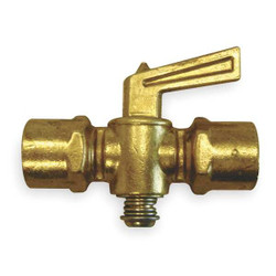 Weatherhead Ground Plug Valve,1/4 In,30 PSI,Brass  6809