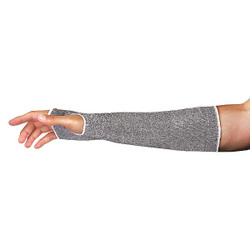 Superior Glove Cut-Resistant Sleeve,M,Gray/White,PR KTAFGT12SFT-M