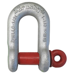 Crosby D-Shackle,4,000 lb Load Cap,Carbon Steel 1019230