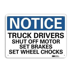 Lyle Notice Sign,10 inx14 in,Aluminum U5-1581-NA_14x10