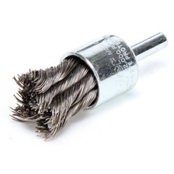 Weiler Knot Wire End Brush,Steel,3/4 In. 90191