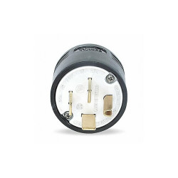 Hubbell Wiring Device-Kellems Straight Blade Plug,Blk,60 A,Stnd,15-60P HBL8461C