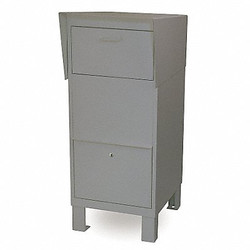 Salsbury Industries Courier Box,Gray 4975GRY