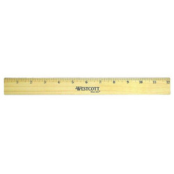 Westcott Ruler,Wood,12 In 05221