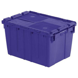 Orbis Attached Lid Container,Blue,Solid,HDPE FP182 Blue