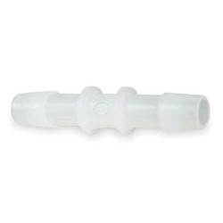 Eldon James Straight Coupler,1/8 In,Barbed,HDPE,PK10 CO-2HDPE