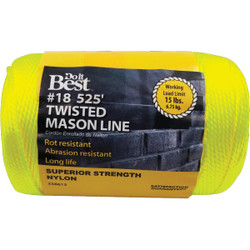 Do it Best 525 Ft. Fluorescent Yellow Twisted Nylon Mason Line 338613