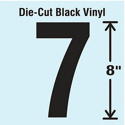 Stranco Die Cut Number Label,7 DBV-SINGLE-8-7
