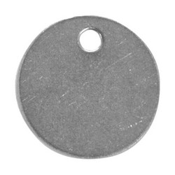 C.H. Hanson Blank Tag,SS,1 1/4in H,1 1/4in W,PK25 43123