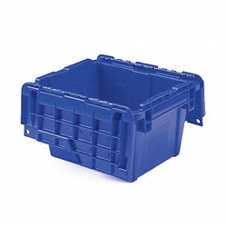 Orbis Attached Lid Container,Blue,Solid,HDPE FP03 Blue