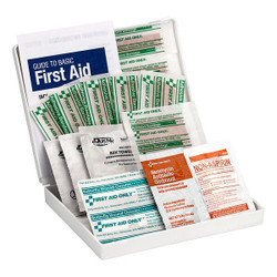 First Aid Only First Aid Kit w/House,20pcs,3.75x5/8",BL FAO-110