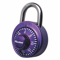 Master Lock Combination Padlock,2 in,Round,Purple 1526D