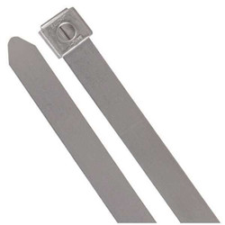 Ty-Rap Cable Tie,16 in,Silver,PK10 SS16-180-10