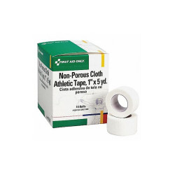 First Aid Only Athletic Tape,5yd,1"W,White,PK10 H638