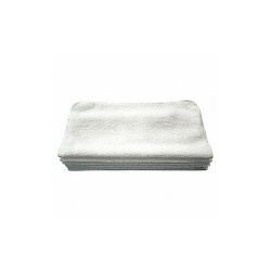 Tough Guy Microfiber Cloth,12" x 12",White,PK12 32UV07