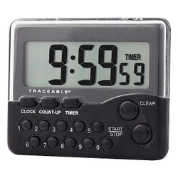 Traceable Digital Timer, Count Down,Count Up, 10hr 5027