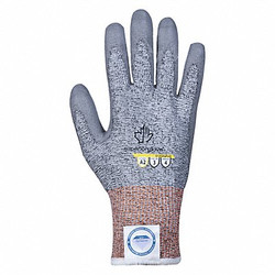 Superior Glove Grey HPPE Pu Pm Ctsz 8,PR S13SXGPUQ8