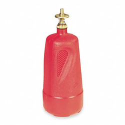 Justrite Dispensing Bottle,1 Qt.,Red,Polyethylene 14010
