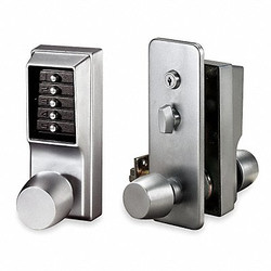 Kaba Push Button Lock,Entry,Satin Chrome 1031-26D-41