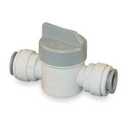 John Guest Manual 2-Way Ball Valve,Push,Acetal PISV0412CS