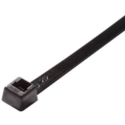 ACT Intermediate Cable Ties, 5", UV Black, 100/Pkg (AL-05-40-0-C)