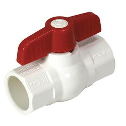 Nds Manual 2-Way Ball Valve,Socket,PVC E1410-07