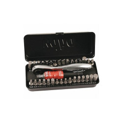 Wiha DriverBitSet,35pcs,Steel,Shank:1/4" 74996