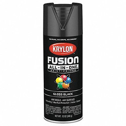 Krylon Spray Paint,Rust Prevent,Gloss,Blk,12oz  K02702007