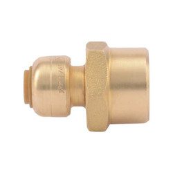 Sharkbite Reducing Adapter,Push,1/4x1/2In. U066LF