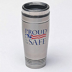 Quality Resource Group Travel Mug,Proud To Be Safe,18 oz. 3771