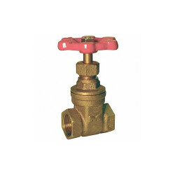 Sim Supply Gate Valve,Brass,1/4 In,Brass  6TWJ6