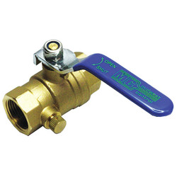 Sim Supply Brass Ball Valve,Inline,FNPT,1/2 in  1PYN9