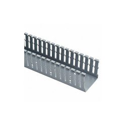Panduit Wire Duct,Narrow Slot,Gray,1.26 W x 1 D F1X1LG6-A